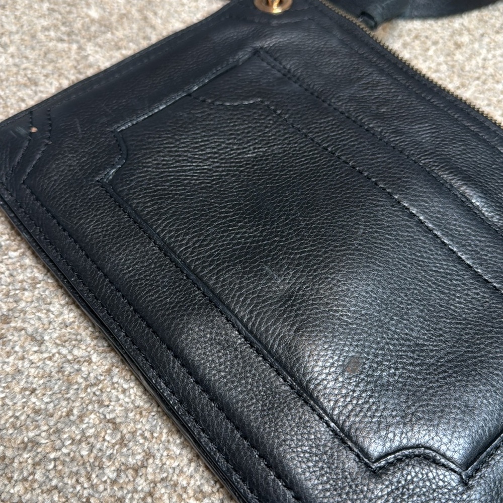 Kooba | Leather Envelope Crossbody Purse in Black - Picture 6 of 16